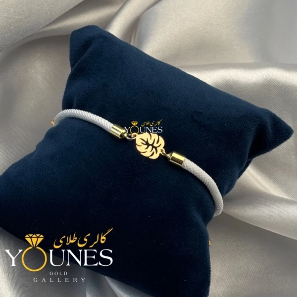 دستبند برگ انجیری طلا لیزری